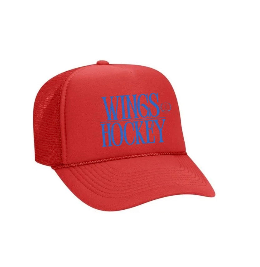 Wings Hockey Trucker Hat