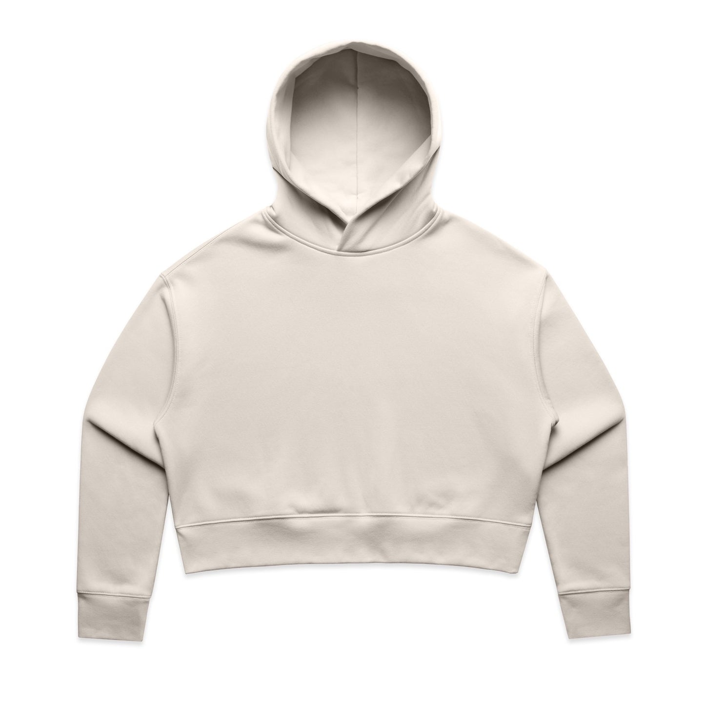 Women's Relaxed Cropped Bone Hoodie