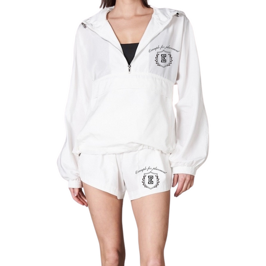 ALL SCHOOLS CUSTOM: White Active Pullover Jacket