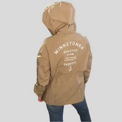 Minnetonka Athletics Club: Khaki Water proof Jacket
