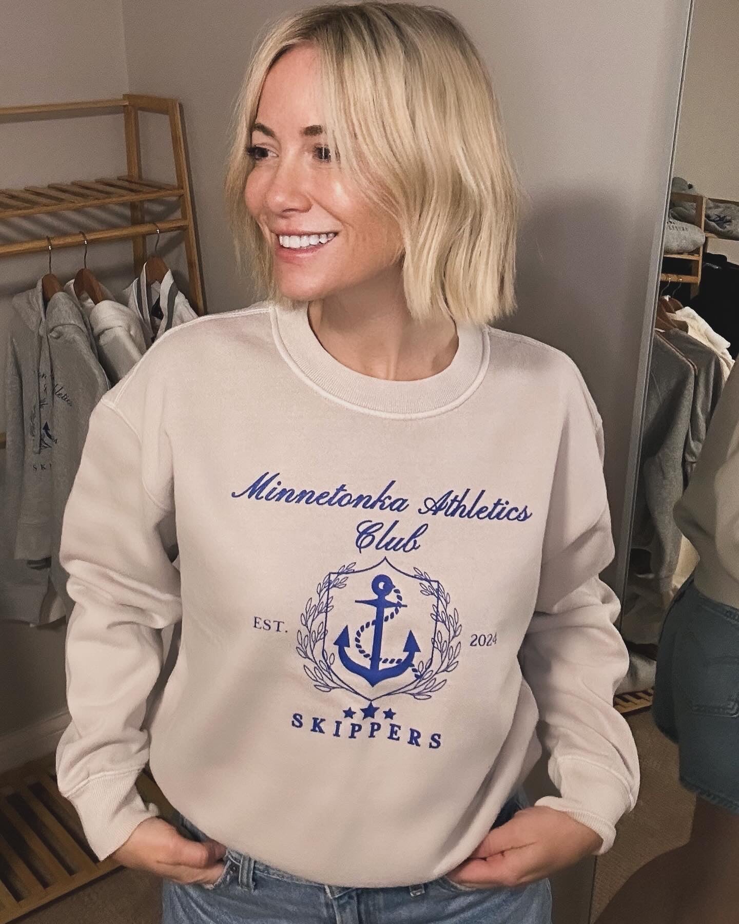 Minnetonka Athletics Club: Women’s Faded Stone Relaxed Sweatshirt