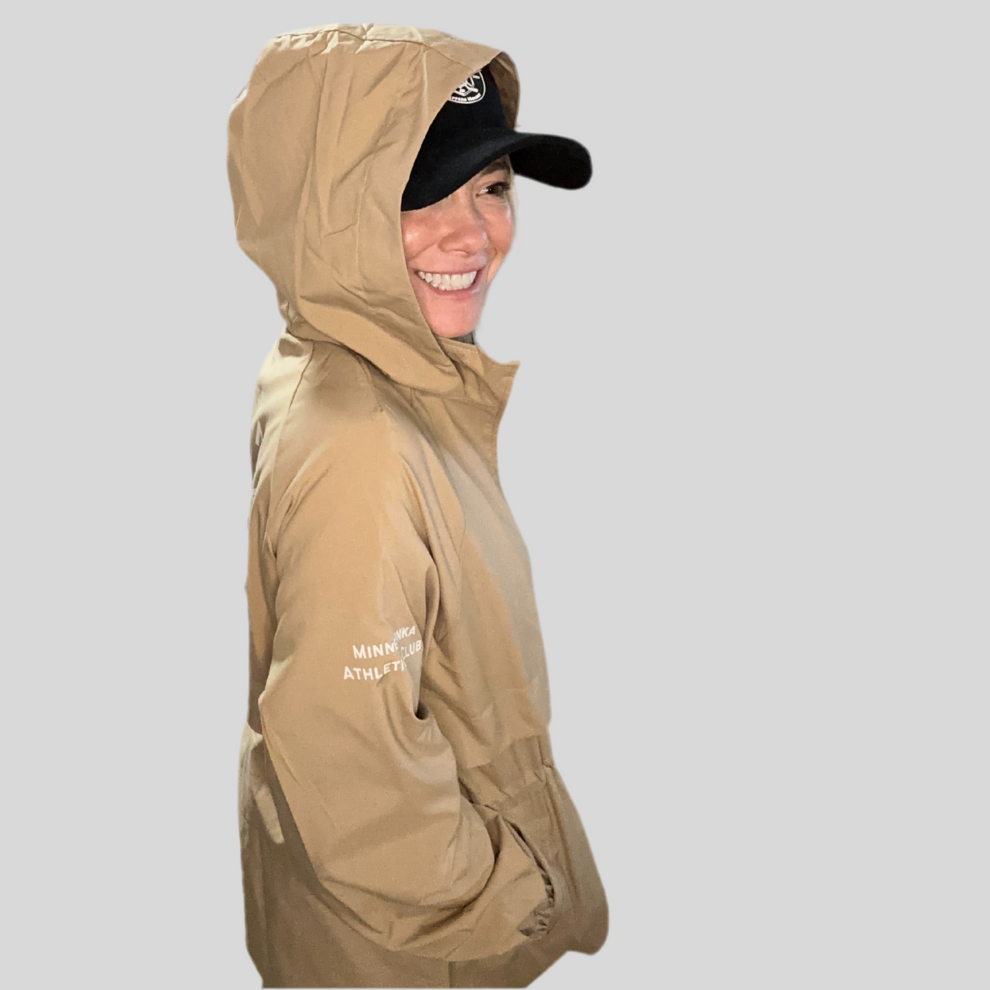 Minnetonka Athletics Club: Khaki Water proof Jacket