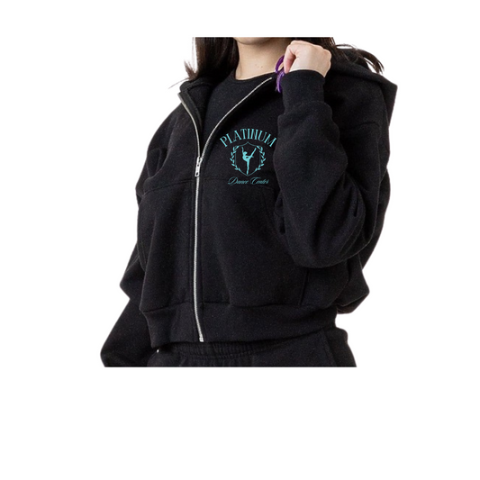 Platinum Dance Center: Cropped Zip Hoodie