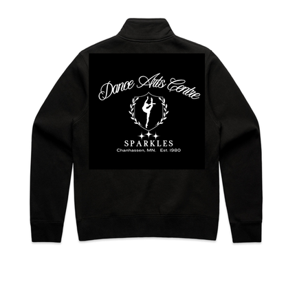 Women's Black 1/2 Zip Sweatshirt