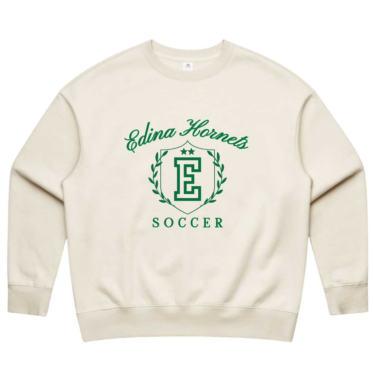 Edina Soccer: Women's Ecru Crewneck Sweatshirt