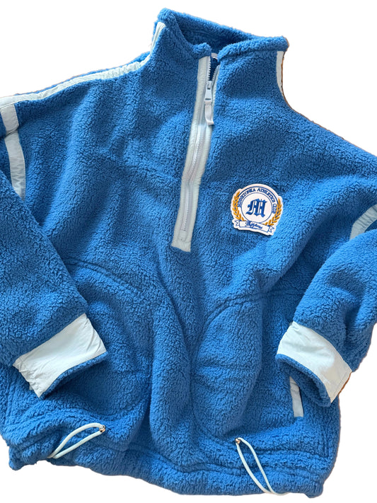 Minnetonka Athletics Club: Sherpa Fleece. 1/2 Zip Pull Over