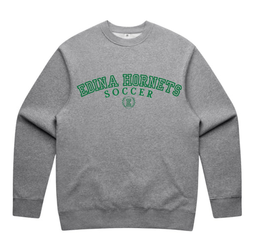 Edina Soccer: Men's Grey Crewneck Sweatshirt