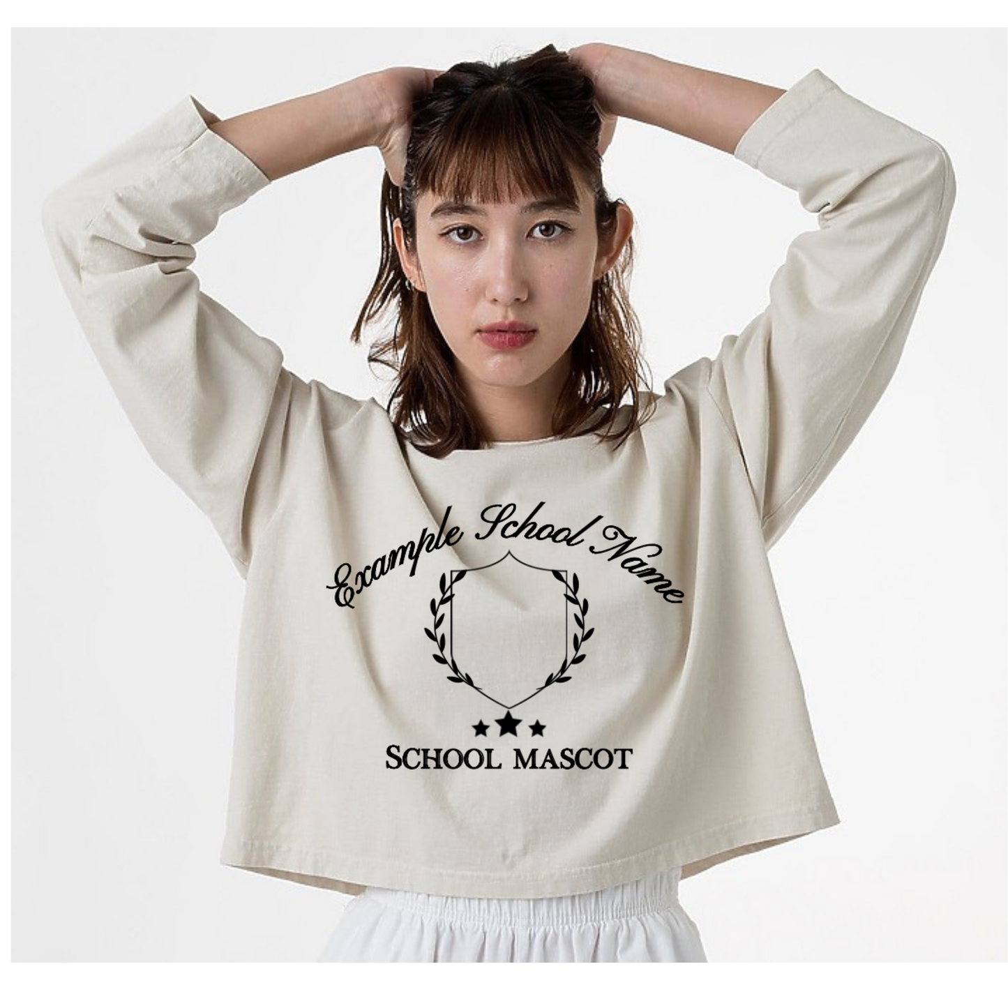 Women's Cropped Long Sleeve Tee