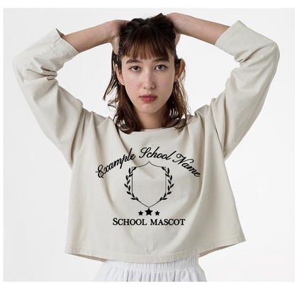 Women's Cropped Long Sleeve Tee